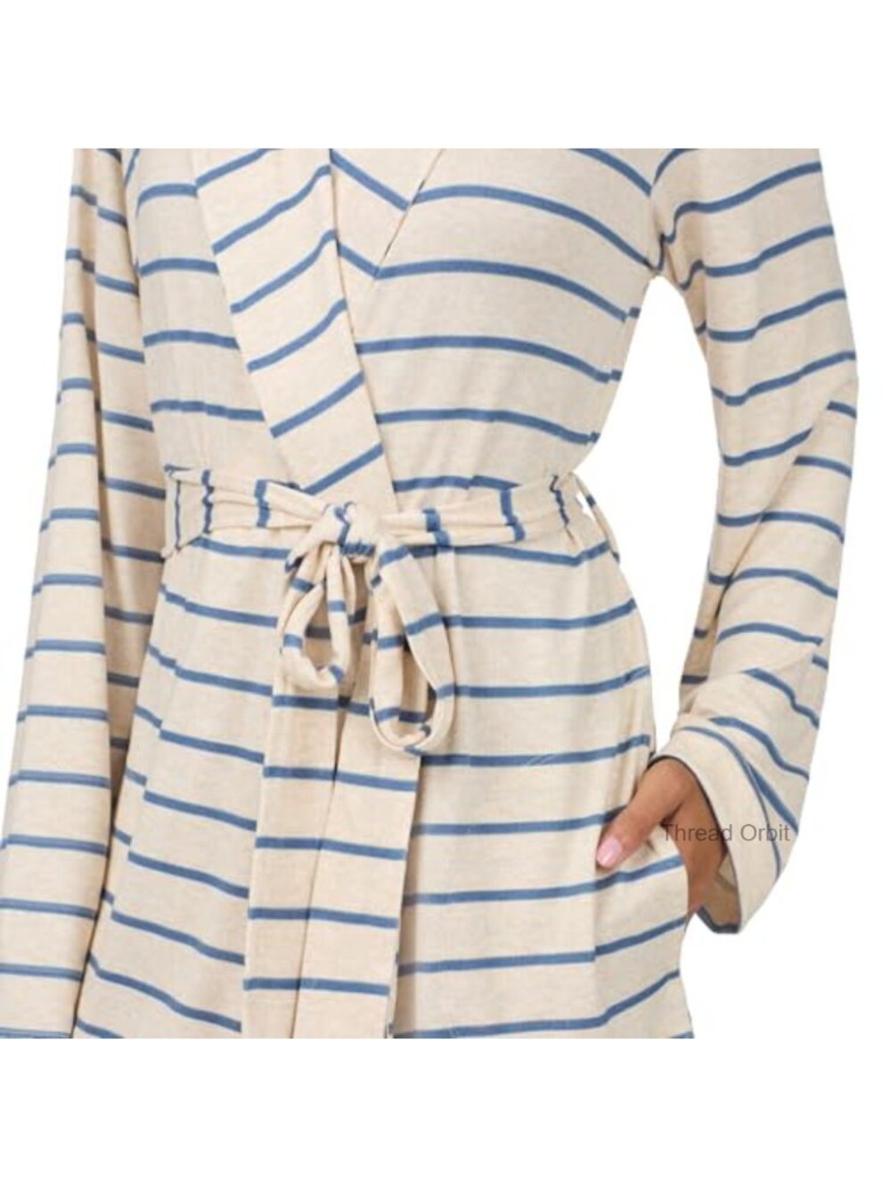 Soft Sweater Knit Robe with Pockets - Picture 3 of 4